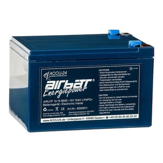 EarthX ETX900-TSO 13,2V 15,6Ah LiFePO4 starter battery - AIRBATT - by